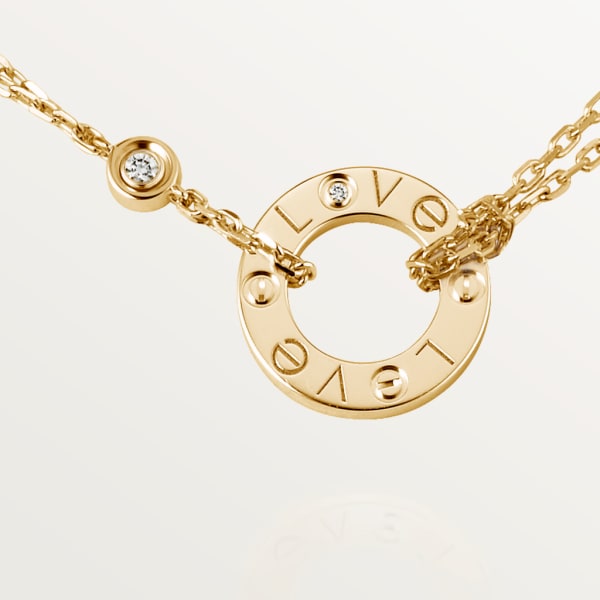 Colgante Love, 2 diamantes Oro amarillo, diamante